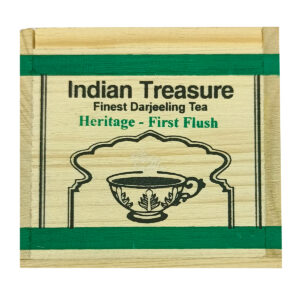 Duncan's Indian Treasure Heritage First Flush Darjeeling Tea 100g | Premium Loose Leaf Wooden Chestlet |  Indian Tea Gift for Tea Lovers