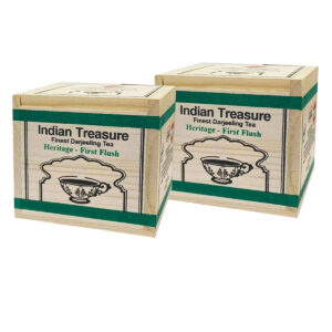 Duncan's Indian Treasure Heritage First Flush Darjeeling Tea 200g - (100 g x 2  Wooden Chestlet)
