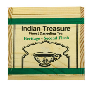 Duncan's Indian Treasure Heritage Second Flush Darjeeling Tea 100g | Premium Loose Leaf Tea in Wooden Chestlet | Authentic Flavor & Aroma | Gift Pack for Tea Lovers
